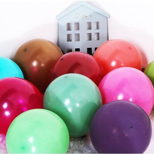 10 Pcs Retro Bright Red Balloon 10 Inch Latex Balloon Wedding Birthday Party Decoration Latex Balloon Can Float