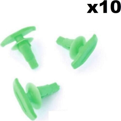 10x For Toyota Plastic Weatherstrip & Rubber Door Seal Clips, Door Gasket Clip Green
