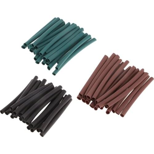 20pcs 5cm Soft Heat Shrink Rig Tube Carp Fishing Rig Sleeves Hook Line Connector Fishing Tackles