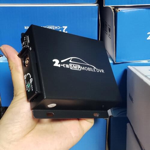 Wholesale 20pcs/lot 2ch Mini Mobile DVR for car bus vehicle 1080P HD AHD DVR Real-time 2 Channel dual-SD DVR with remote control