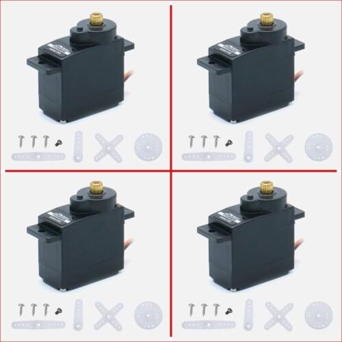 4PCS JX Servo PS-1109MG 9g 2.5kg Metal Gear Analog Metal Gear Analog Servo For 1/18 RC Car Boat Robot Arm Helicopter RC Toys
