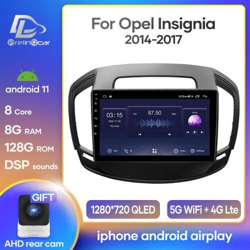 4G LTE Android 10.0 car gps multimedia video radio player in dash for BUICK opel insignia 2014-2017 years navigation stereo