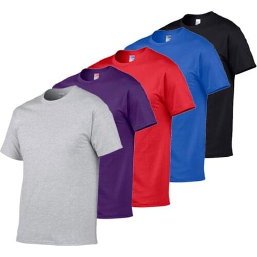 5pcs/Lot Brand Solid Color T Shirt Mens Black And White 100% Cotton T-shirts 2021 Summer Skateboard Tee Boy Skate Tshirt Tops