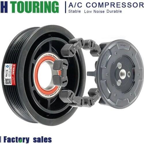 Auto AC Compressor Clutch Assembly Pulley 6SEL16C for Peugeot RANCH GRAND RAID Box 5008 308 SW 1.4 1.6 6453YQ 648740 9676862380