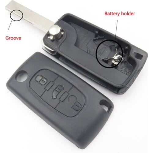 Cocolockey For Fiat Scudo Remote Key Fob Case With 3 Buttons Middle Van Sign Plus New Groove Blade Auto Replacement Parts