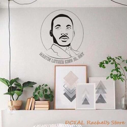 Decor Martin Luther King Wall Stickers Vinyl Celebrity Decal House Bedroom Decoration Black Lives Matter