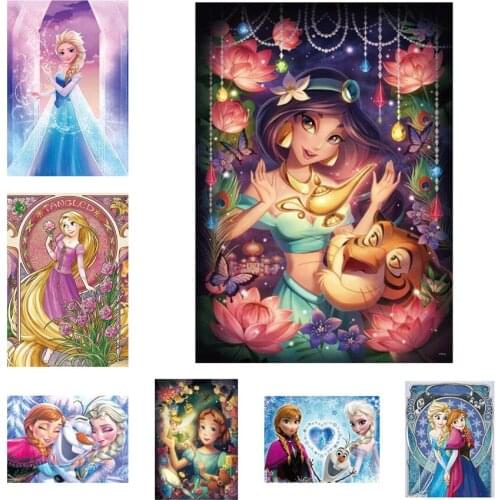 Disney Complete Square/Round 5D DIY Diamond Painting Kit Set Cartoon Girl Diamond Embroidery Cross Stitch Mosaic for Sale Home D