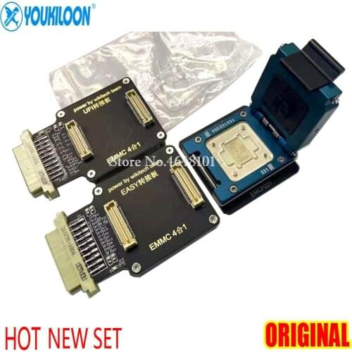Emmc 4in1 Socket emmc153 169 emcp162 186 emcp254 emcp221 for ufi , easy jtag plus, emmc pro , riff v2 box