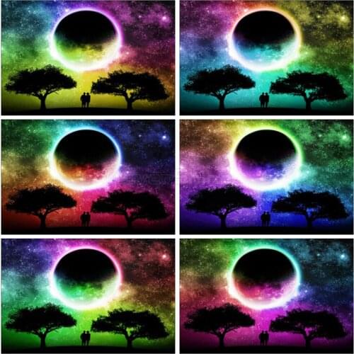 EverShine 5D Diamond Painting Landscape Cross Stitch DIY Diamond Embroidery Moon Rhinestones Art Hobby Gift Decoration Home