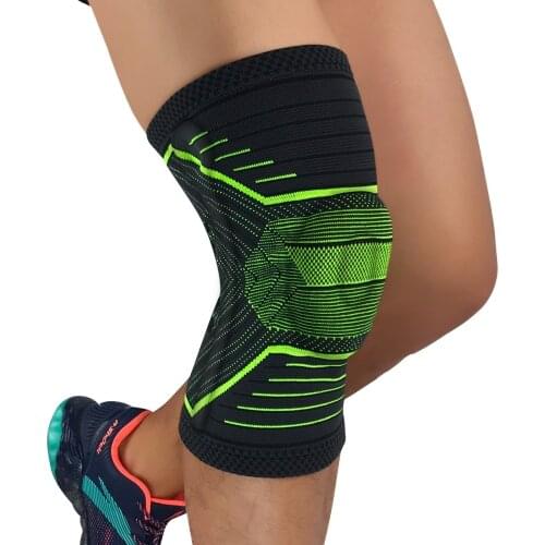 1 Piece Compression Knee Pads Volleyball Basketball Knee Brace Support Running Sports Sleeve Elastic Kneepad Protector