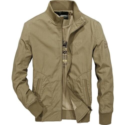 2020 Spring Autumn Military Jacket Men Cotton Casual Outwear Mens Jackets and Coats Multi-pocket jaqueta masculina Size M-4XL