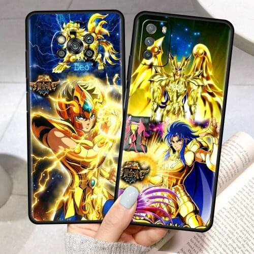 Soft Case for Xiaomi Poco X3 NFC M3 Pocophone F1 F3 GT Redmi K40 Pro for Mi 10T Pro Funda Phone Cover Saint Seiya SoG
