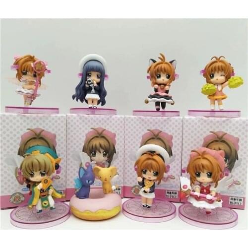 1PCS Random style 5-7CM Anime Card Captor SAKURA Doll Model Cake Ornaments toys Collection Gift