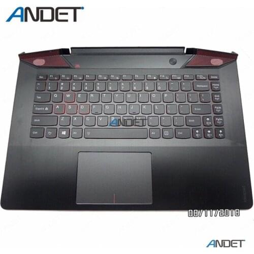 Original New For Lenovo ideapad Y700 14 Y700-14 Y700-14ISK Palmrest Upper Case Cover Keyboard KB Touchpad AP1F6000300 US