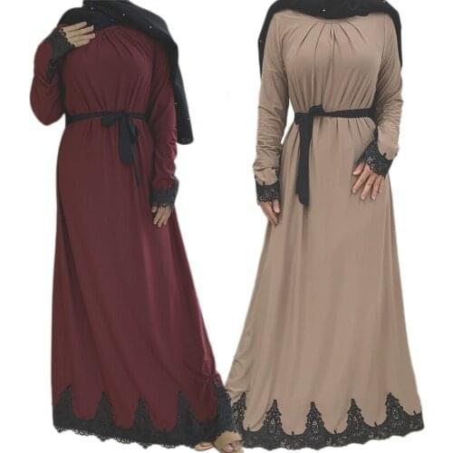 Ramadan Abaya Muslim Women Pleated Long Dress Dubai Kaftan Caftan Jilbab Maxi Party Gown Islamic Clothing Robe Worship Service