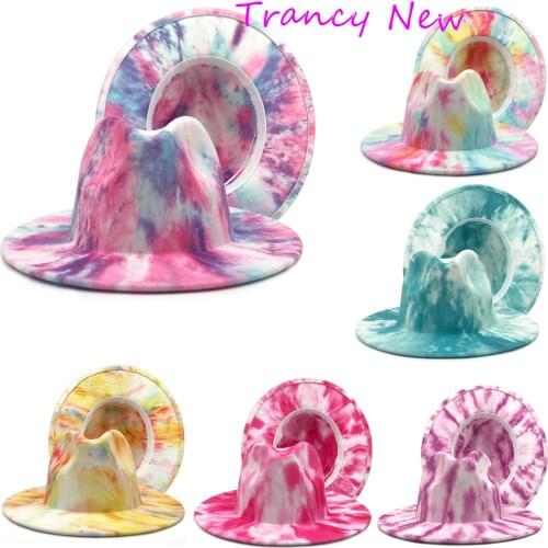 Panama fedora hat unisex hat felt cap fedoras multicolor fedoras hat party hat church top brim hat for women and men Derby cap