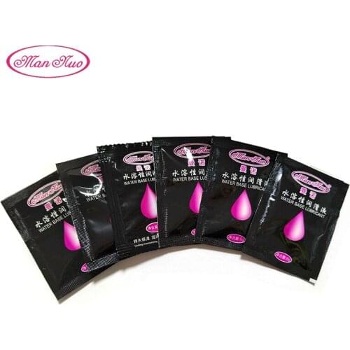 Man Nuo 6pcs/set Lubricant for Men Sex Lubricante Anal Portable Sex Lubricant Vagina Massage Oil Sex Gel Lubricants Wholesale R4