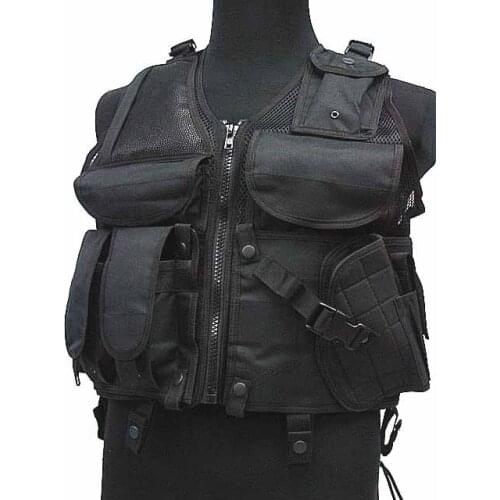 SWAT Airsoft Combat Tactical Military uniform Assault Vest Black