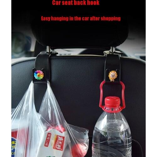 2-Piece General Motors Seat Back Hook Auto Parts Interior Portable Clothes Rack Car Bag Wallet Cloth Decorative Multi-Function S