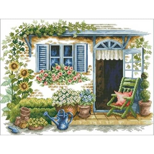 Warm courtyard scenery patterns Counted Cross Stitch 11CT 14CT 18CT DIY Chinese Cross Stitch Kits Embroidery Needlework Sets