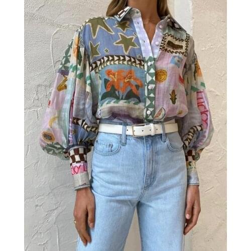 WorldCloset Women's Printed Shirts