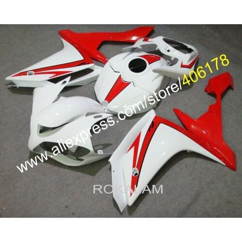 YZFR1 2007 2008 Fairing For Yamaha YZF R1 07 08 Red White Race Bike Bodyworks Motorcycle Fairings (Injection Molding)