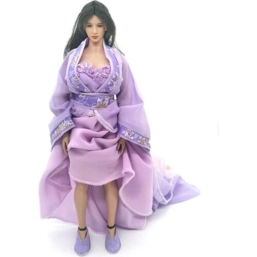 1/6 scale female soldier ancient shoes embroidered shoe model for 12’’PH TBL action figure body