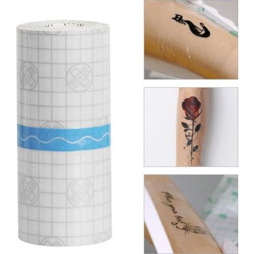 1 Roll Tattoo Cover Easy to Use Excrete Water Plastic Tattoo Anti-scar Care Protective Film for Professional Use