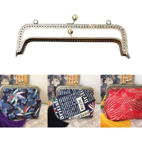 1PC Metal Frame Kiss Clasp Arch For Purse Bag Accessories DIY Craft 20.5cm LX9F