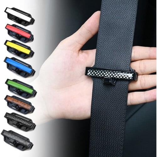 2Pcs Car Safety Seat Belt Stopper Spacing Limit Clip Auto Universal Retainer Seatbelt Stop Clip For Car Interior Accessories