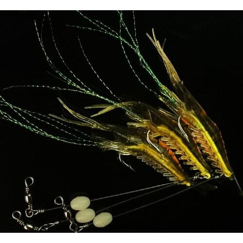 MNFT 2PCS 10cm 6g Soft Shrimp Prawn Worm Bait Lure Saltwater Squid Fishing Rigs Luminous Soft Lures ISCA Artificial Shrimp Lures