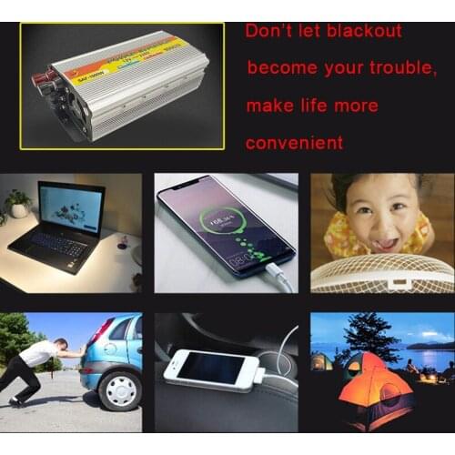 500W 1000W 2000W Car inverter Car Power Inverter Auto Portable Charger Converter Adapter Modified Sine Wave Universal Socket 12