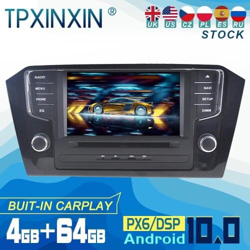 For Volkswagen PASSAT 2015-2018 Android 10 Carplay Radio Player Car GPS Navigation Head Unit Car Stereo WIFI DSP BT