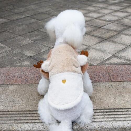 Broken Code Cute Pet Winter Warm Jacket Coat Luxury Faux Fur Dog Cloth Winter Fleece Overcoat Small Dog Clothes Dogs Costumes