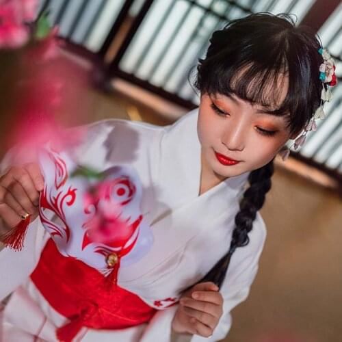 Japanese Dress Kimono Yukata Casual Vintage Clothing Geisha Asian Traditional Style Performance Stage Printing Loose Costume