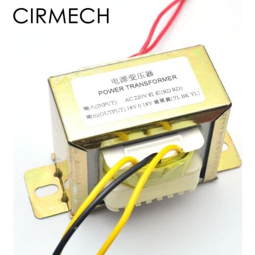 CIRMECH Dual ac 18v 50W Square EI transformer for preamplifer amplifer tone board use 110V 220V in optional