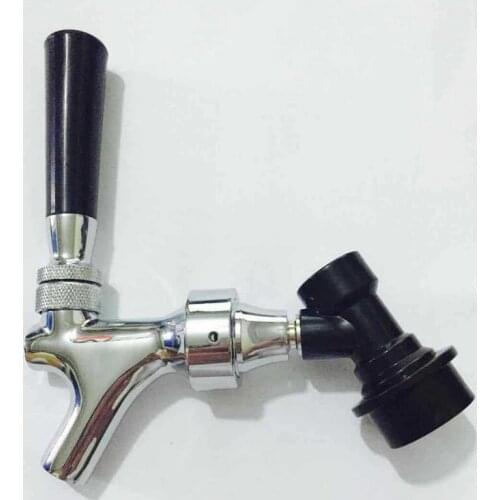 Brass draft beer dispenser faucet set, Bar/Restaurant/Living Room beer faucet adjustable, Chrome plated Kegerator Tap homebrew