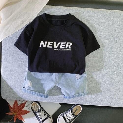 2021 Summer Boys Clothing Sets Baby Girl Boy Clothes O-Neck Kids Casual Costume Boys Sets Short Sleeve Children Outfit 2Pcs Tops