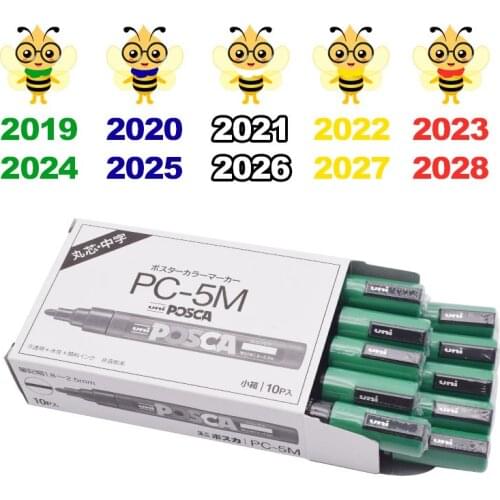 5PCS Queen Bee Marking Marker Pen Non-toxic Beekeeping And Bees Tools Queen Rearing Mark Pen Plastic Marks Pen POSCA 5M