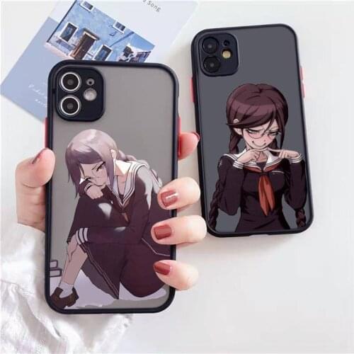 Toko Fukawa cartoon Phone Case Matte Transparent for iPhone 7 8 11 12 s mini pro X XS XR MAX Plus Clear mobile bag