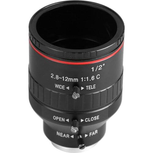 CCTV Lens 2.8-12mm 3MP 1/2 Manual Aperture C Mount Lens For CCTV Camera Security