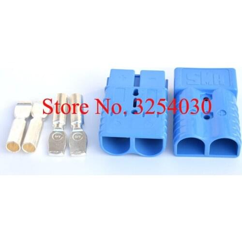 Supplying Home-Made Blue 600V 350A SMH Battery Connectors BLUE SMH350 for Electric Pallet Trucks
