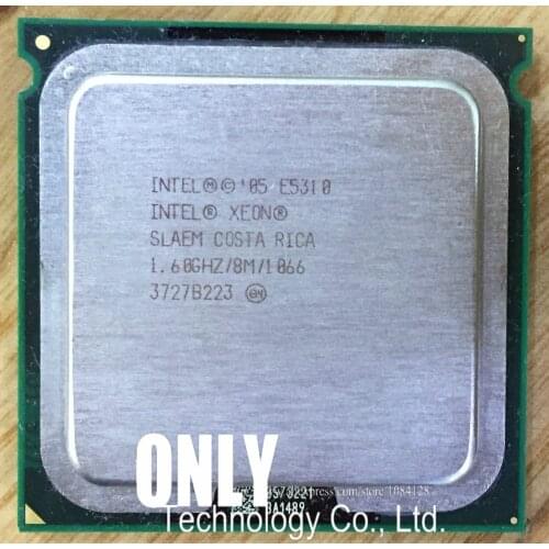 Intel Xeon E5310 1.6GHz/8M/1066 Processor LGA771 Core 2 Quad CPU works on LGA 775 mainboard 2 Pieces Free