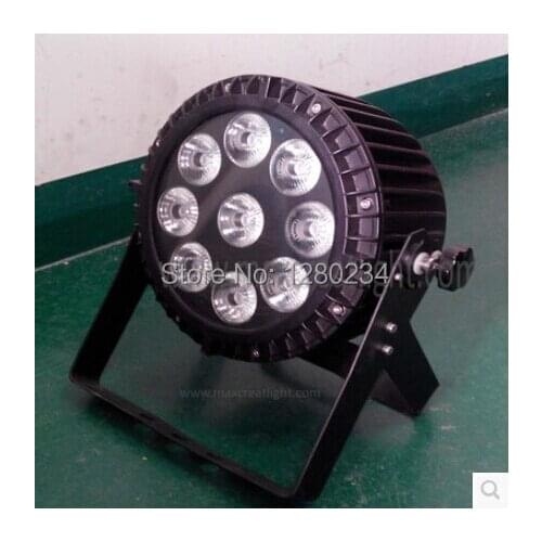 Prolight led project 9pcs Five in one RGBWA LED waterproof par can stage wash light for outdoor