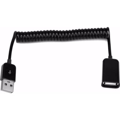 Spring line retractable cable usb2.0 extension cable data cable AM to AF male to female 3Ft for extended usb2.0 devices