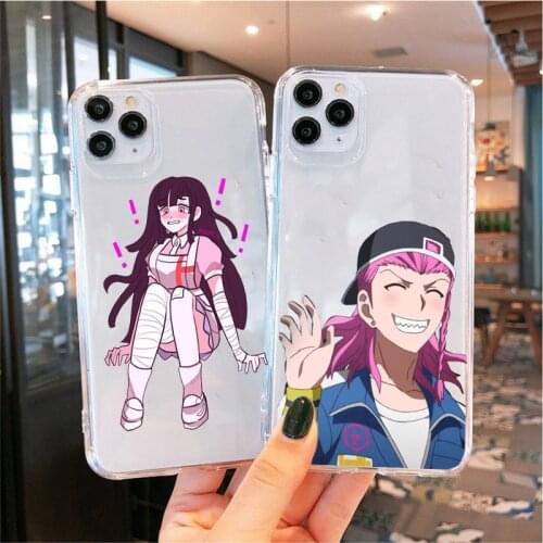 Cute Japan Anime Danganronpa Phone Case for IPhone 12 11 Pro XS MAX XS XR 8 7 6 Plus SE 2020 Soft Tpu Clear Cover for IPhone 12