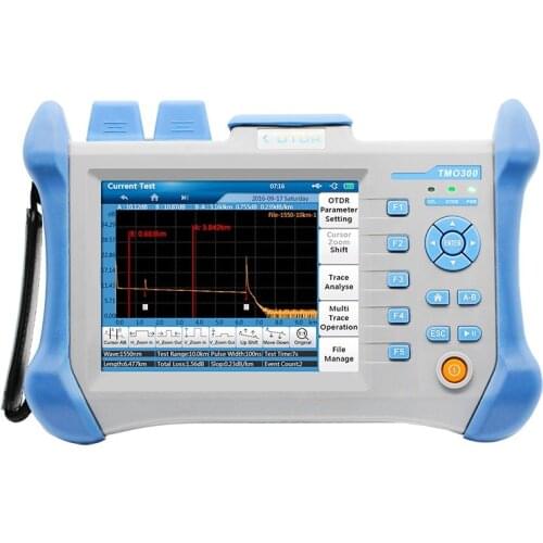 TZT TMO300 (1310/1550nm 32/30dB) Compact OTDR Tester Optical Time Domain Reflectometer 5.6" Touch LCD