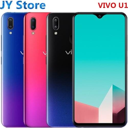 New Vivo U1 Smartphone 6.2" 64G ROM 4030mAh Octa Core Android 8.1 Camera 8.0MP+13.0MP Fingerprint Face ID Cellphone Mobile Phone