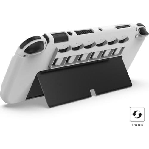 For Nintend Switch OLED Protective Case Cover Frame Handle Bracket 6 Game Card Slot Soft Shell For Switch OLED Game Console