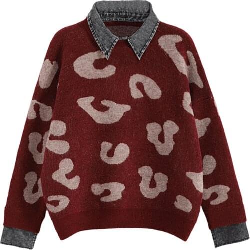 Autumn Winter Sweater Women Knitted Fashion Loose Casual 2021 Sweaters Solid Color Long Sleeve Plus Size Warm Ladies Pullover